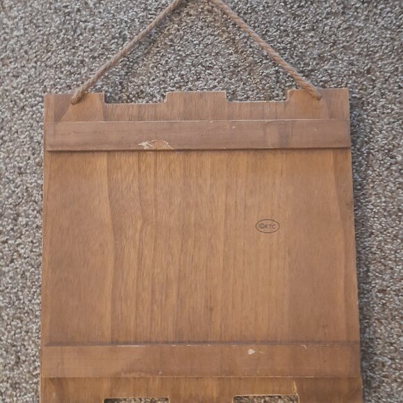 *BOGO FREE* 11x11 Decorative Tin Owl Cutout on Wood Planks, Ready to Hang - Picture 2 of 2